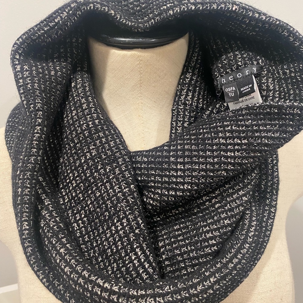 BNWOT Theory Black / Gray Infinity Scarf